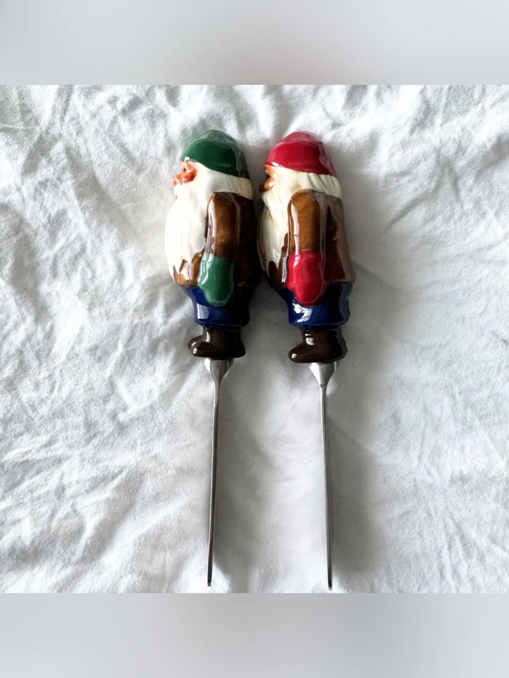 Williams Sonoma Retired Nordic Elf Hand-Painted‎ Ceramic Christmas Spreaders